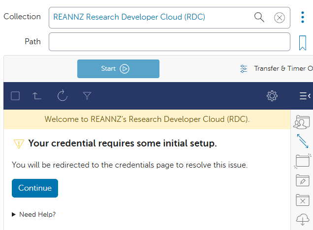 Globus RDC Credentials